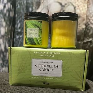 2 Pack Outdoor and Indoor Citronella Candles 7.0oz each